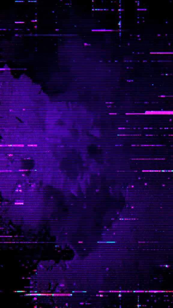Prévia Glitch violeta — categoria EDITS